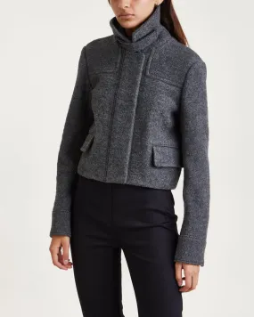 Proenza Schouler   Jacket Wool Jersey Grey melange 